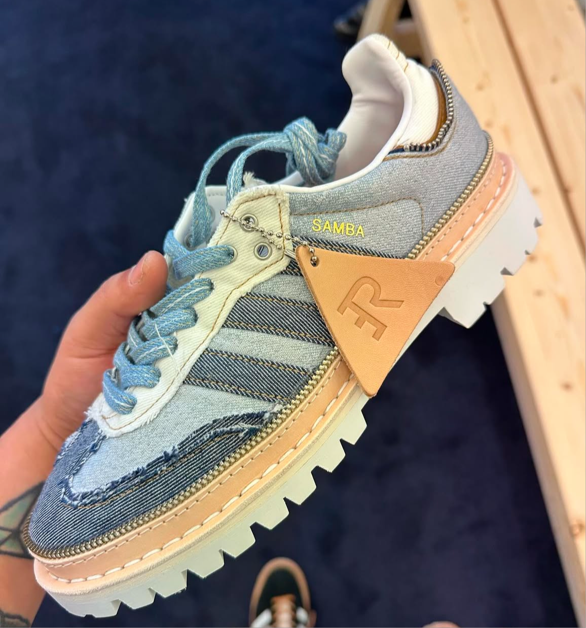 Upcycled Adidas Samba x Atmos
