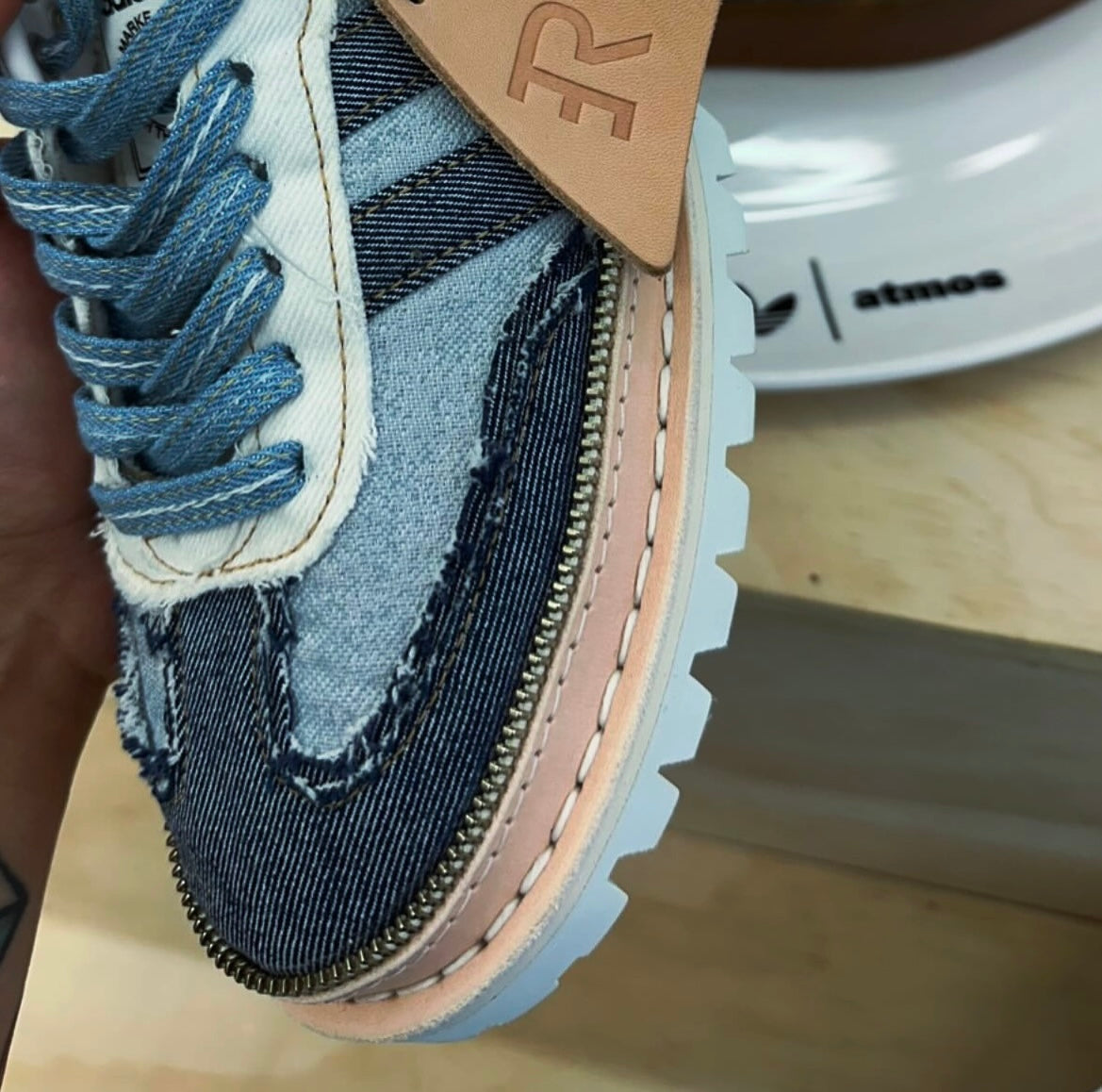 Upcycled Adidas Samba x Atmos