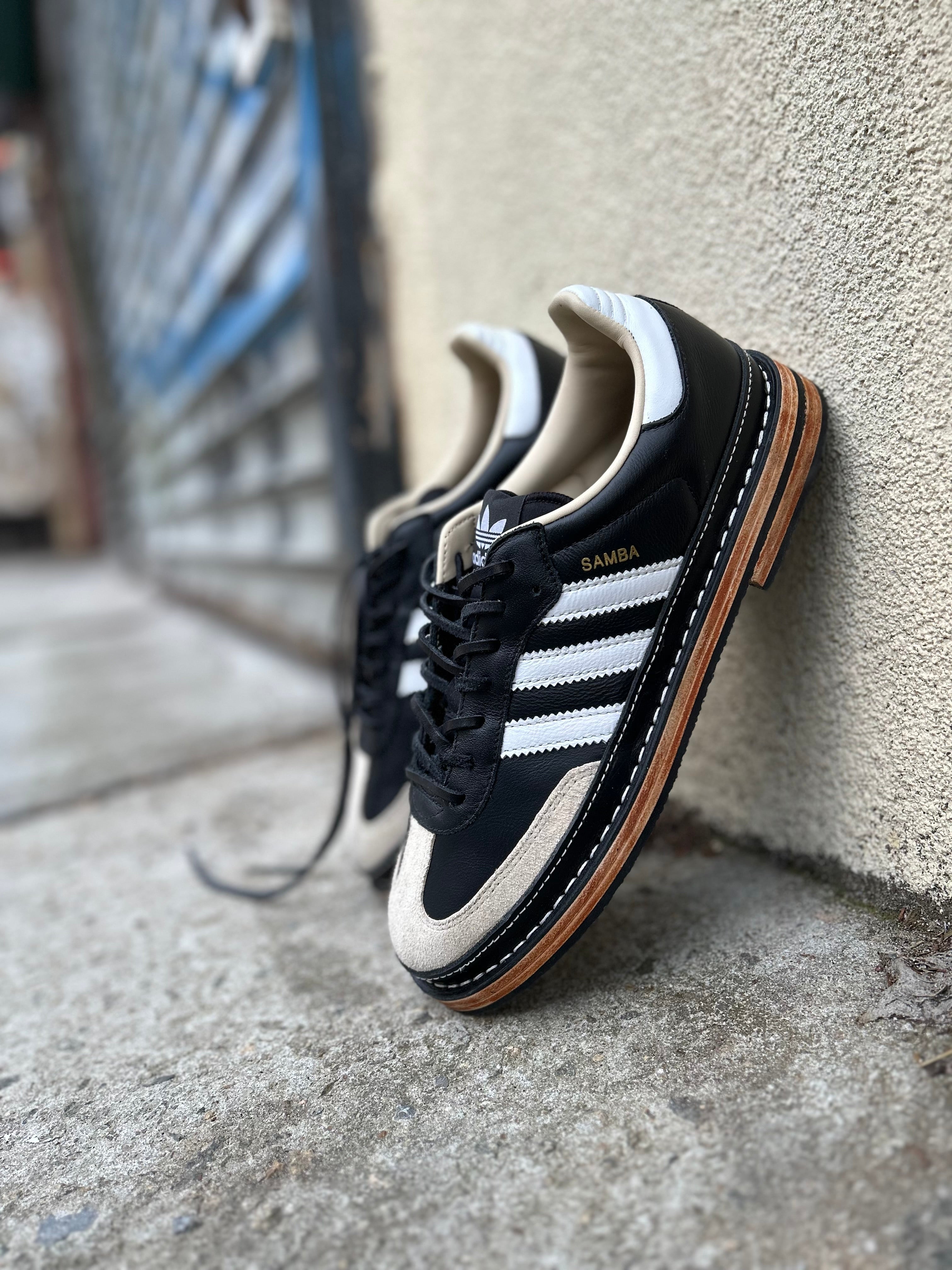 ADIDAS SAMBA W/ LEATHER HEEL – cobbler bushwick co.