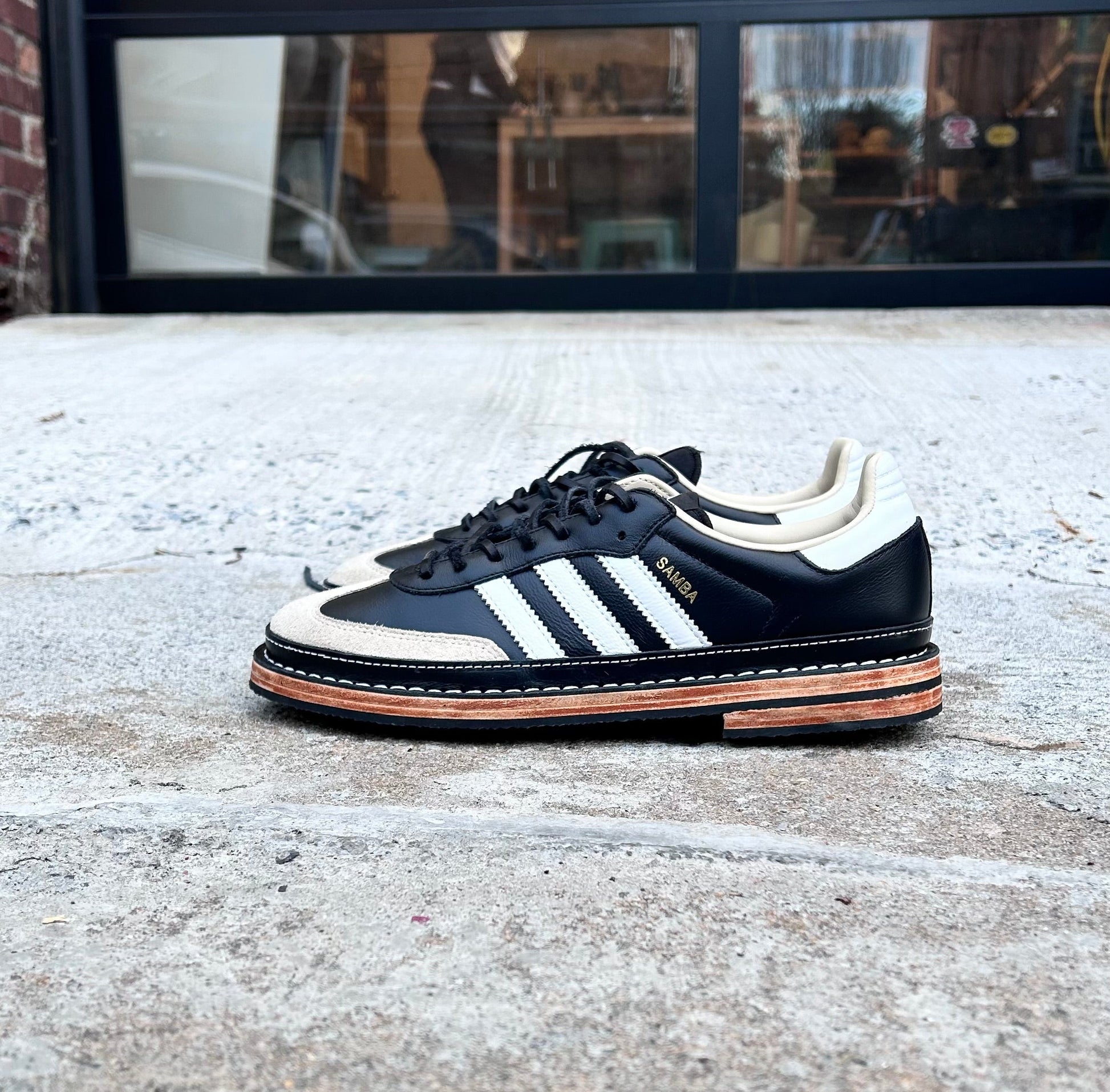 adidas gazelle silver green womens ADIDAS SAMBA W/ LEATHER HEEL