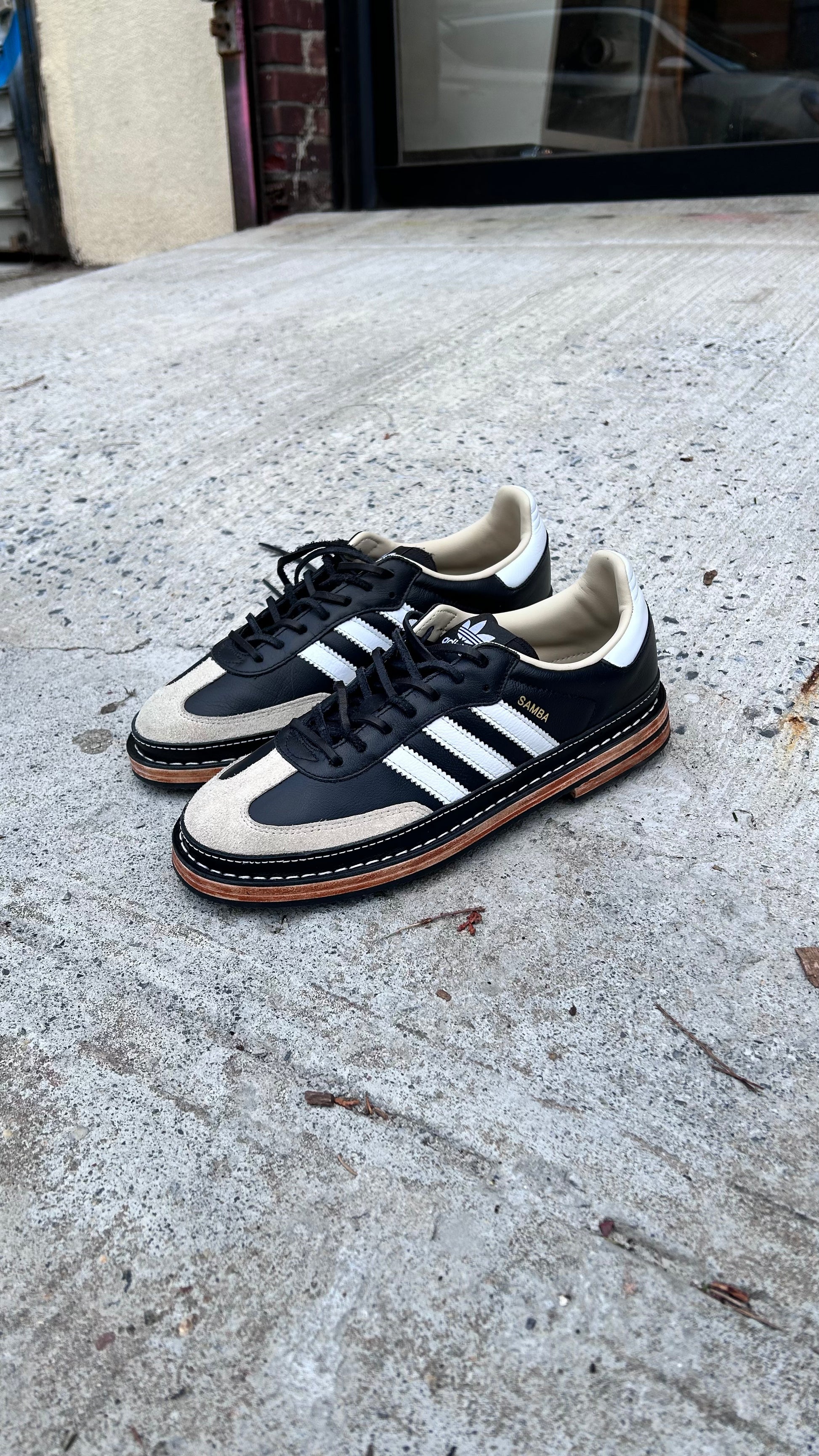 ADIDAS SAMBA W/ LEATHER HEEL – cobbler bushwick co.