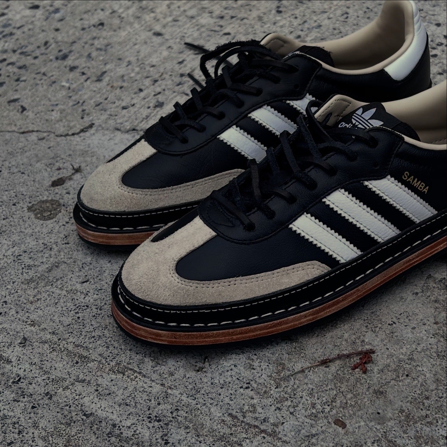 ADIDAS SAMBA W/ LEATHER HEEL – cobbler bushwick co.