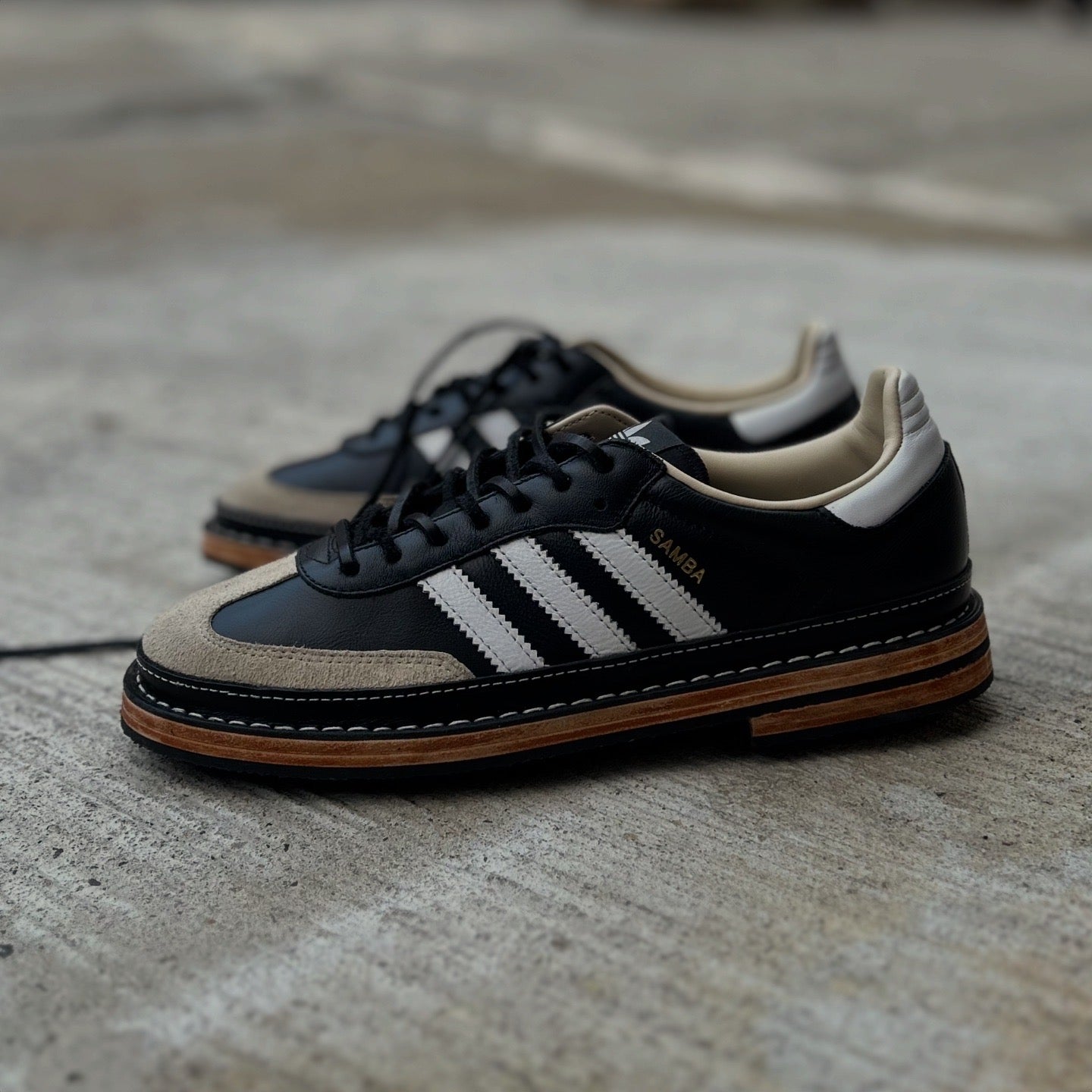 adidas sambaスニーカー　26.5 ADIDAS SAMBA W/ LEATHER HEEL – cobbler bushwick co.